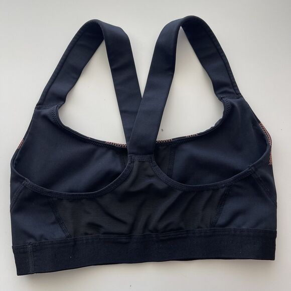 Ivy Park Sports Bra Small Black Fishnet-Style Logo Active Low Impact Racerback - Picture 6 of 8